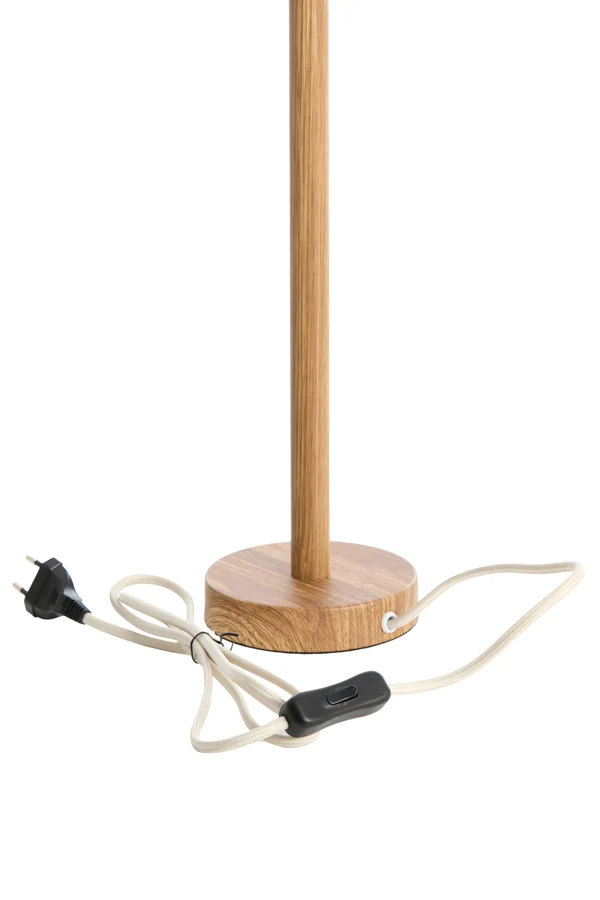 Lamp base 12x26 cm WASHINGTON wood print natural