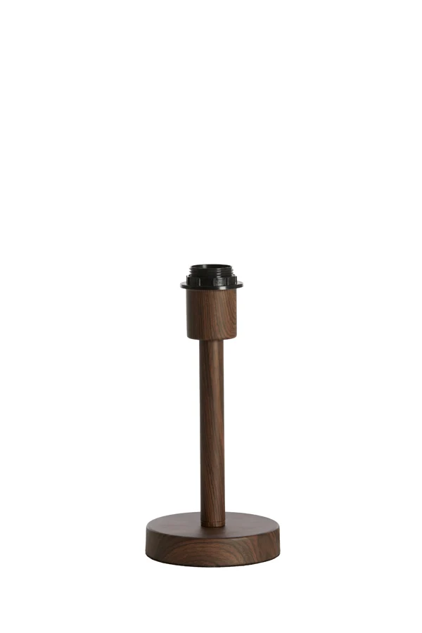 Lamp base 12x26 cm WASHINGTON wood print dark brown