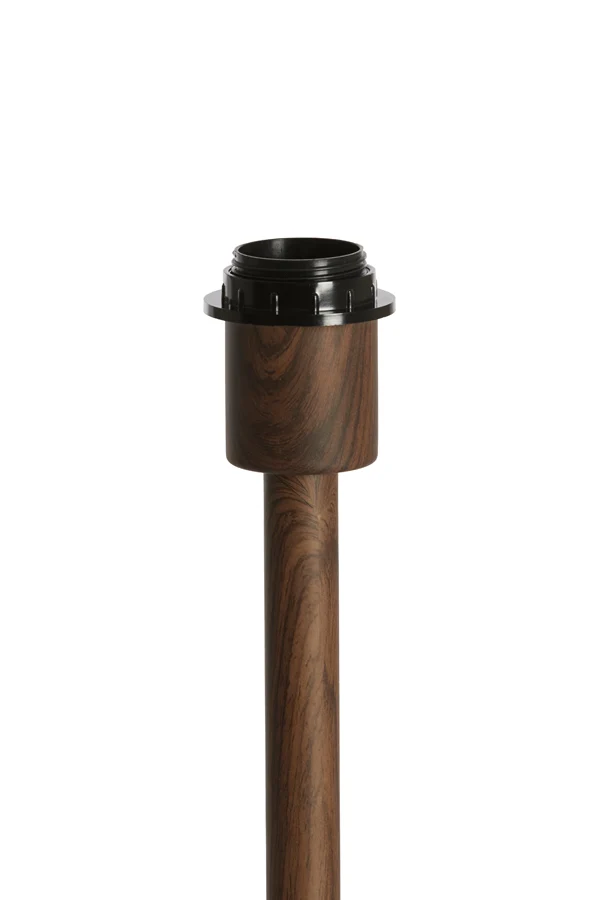Lamp base 12x26 cm WASHINGTON wood print dark brown