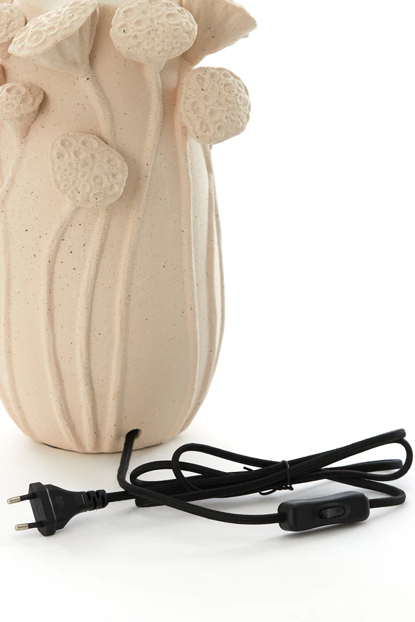 Lamp base 22,5x21x32 cm LAVCI ceramics matt cream