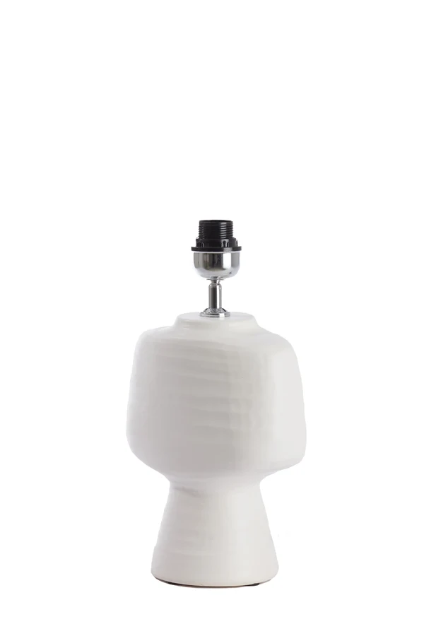 Lamp base 22,5x14,5x39 cm GANDORO ceramics matt cream
