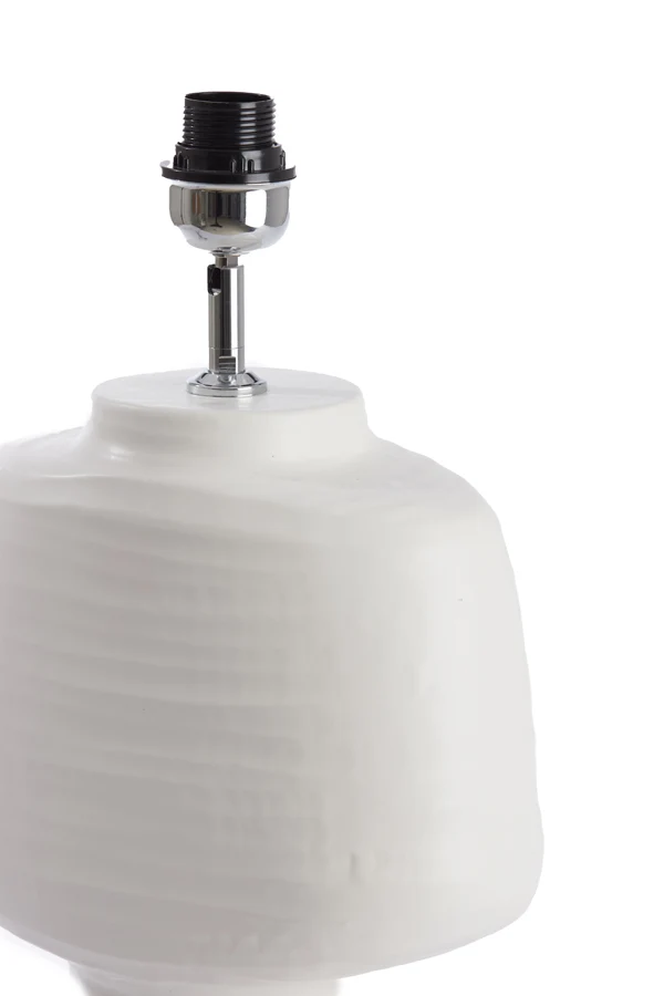 Lamp base 22,5x14,5x39 cm GANDORO ceramics matt cream