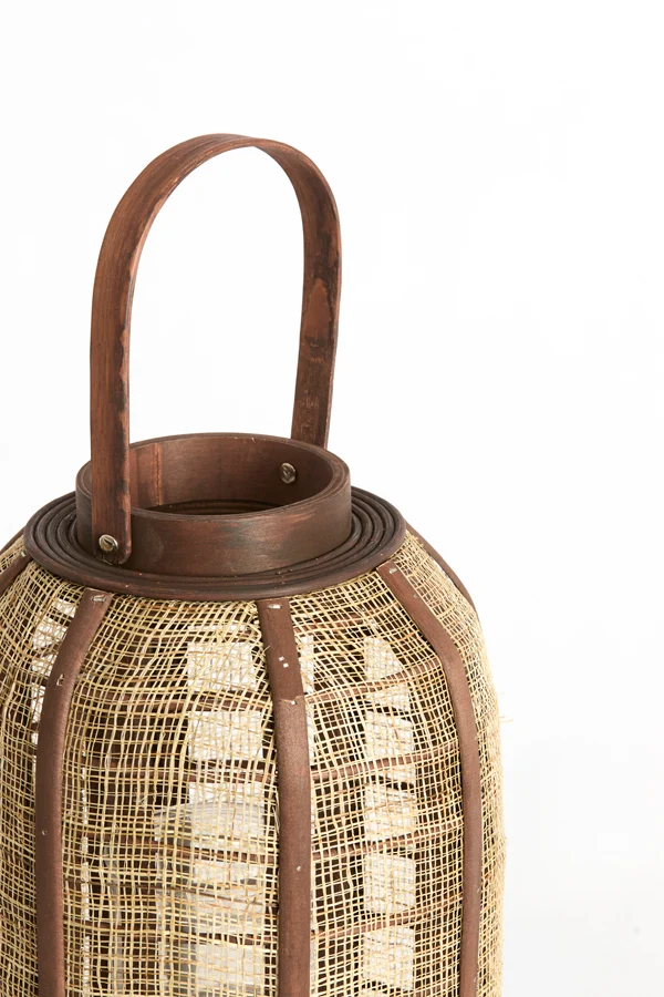 Hurricane 23x40 cm SEREIN linen brown+wood dark brown