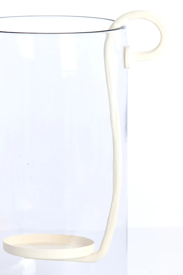 Hurricane 23x18x33 cm DOLEGA glass clear+cream