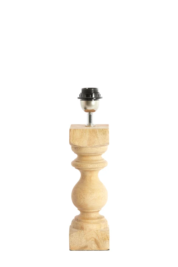 Lamp base 9x9x36 cm CUMANI wood natural