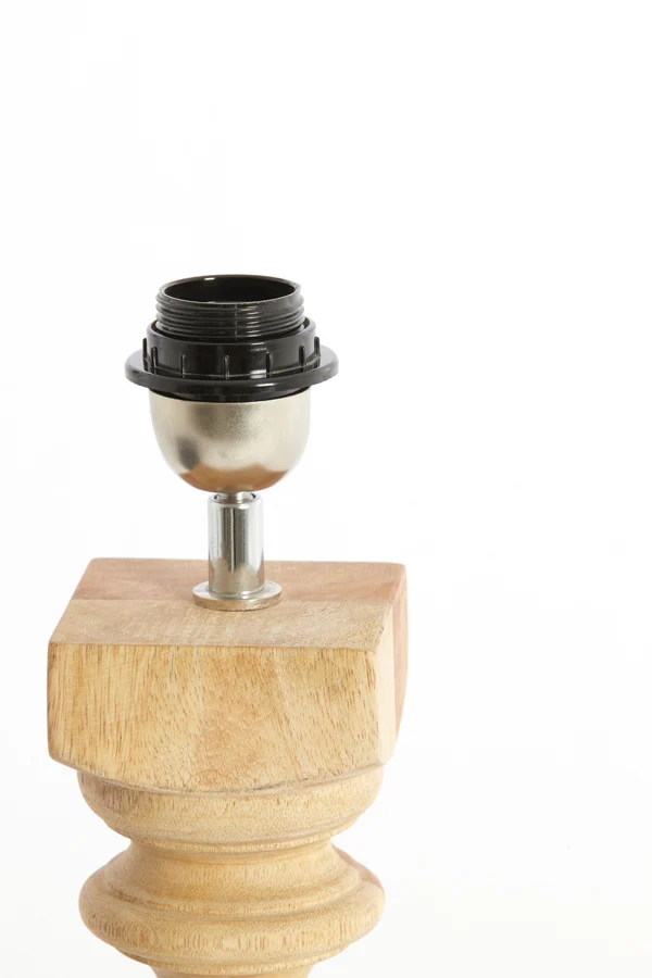 Lamp base 9x9x36 cm CUMANI wood natural