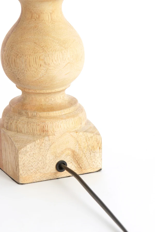 Lamp base 9x9x36 cm CUMANI wood natural