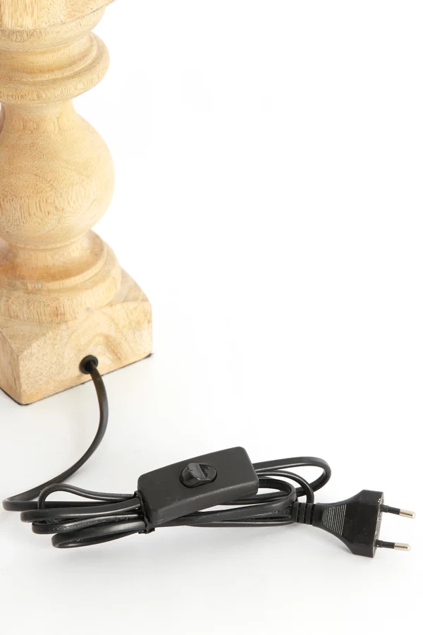 Lamp base 9x9x36 cm CUMANI wood natural