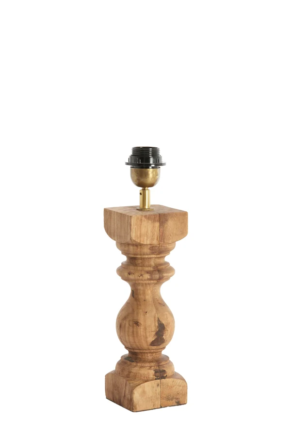Lamp base 9x9x36 cm CUMANI wood dark brown