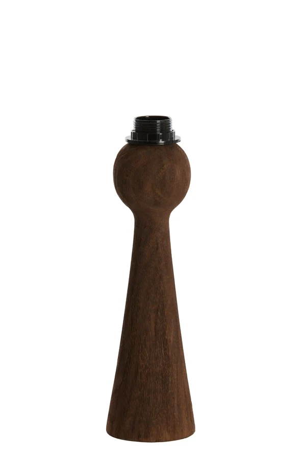 Lamp base 9x33 cm FESTINA wood matt dark brown