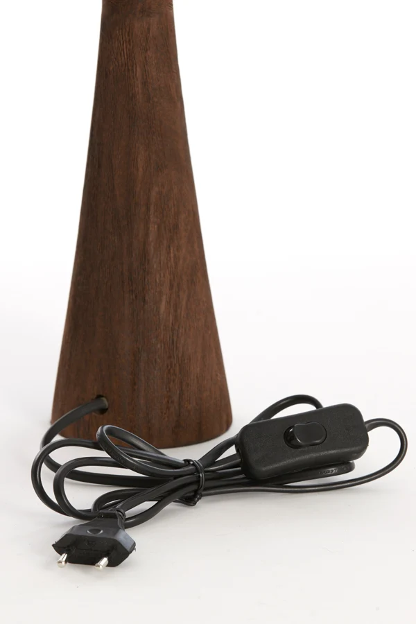 Lamp base 9x33 cm FESTINA wood matt dark brown