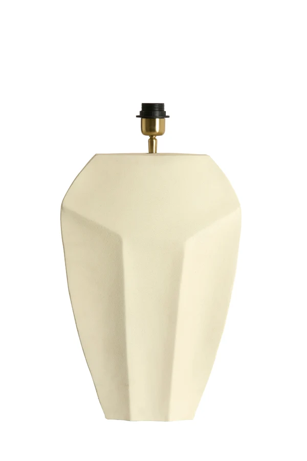 Lamp base 30x13x48 cm CORDOBA matt cream