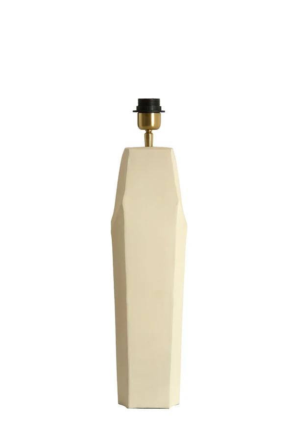 Lamp base 30x13x48 cm CORDOBA matt cream