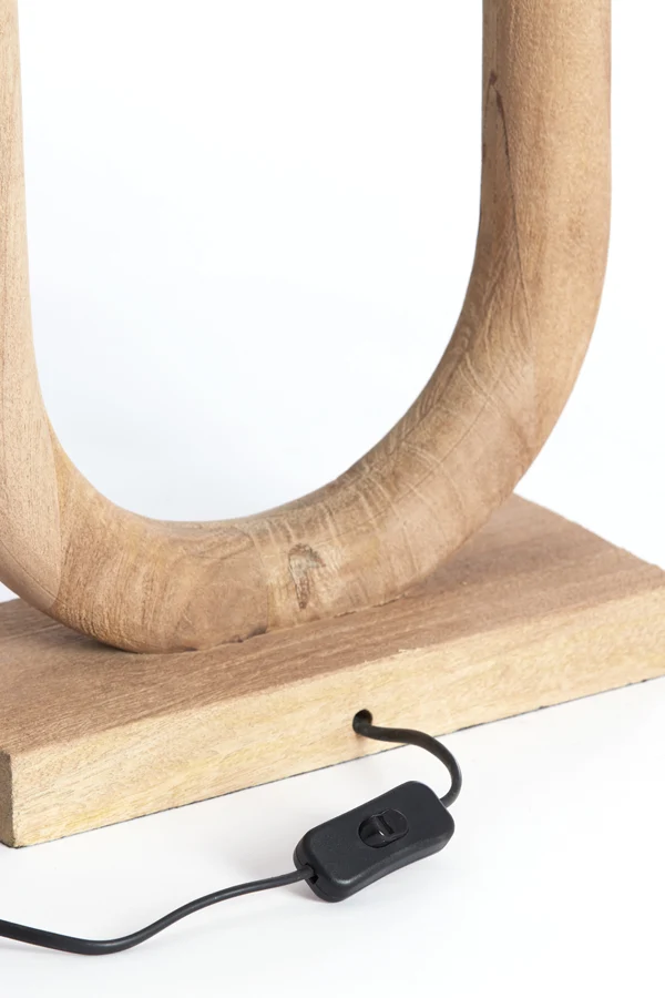 Lamp base 30x12x59 cm PACECO wood matt natural