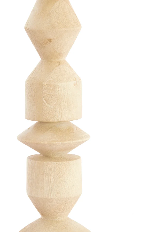 Lamp base 15x53 cm EDIE wood matt natural