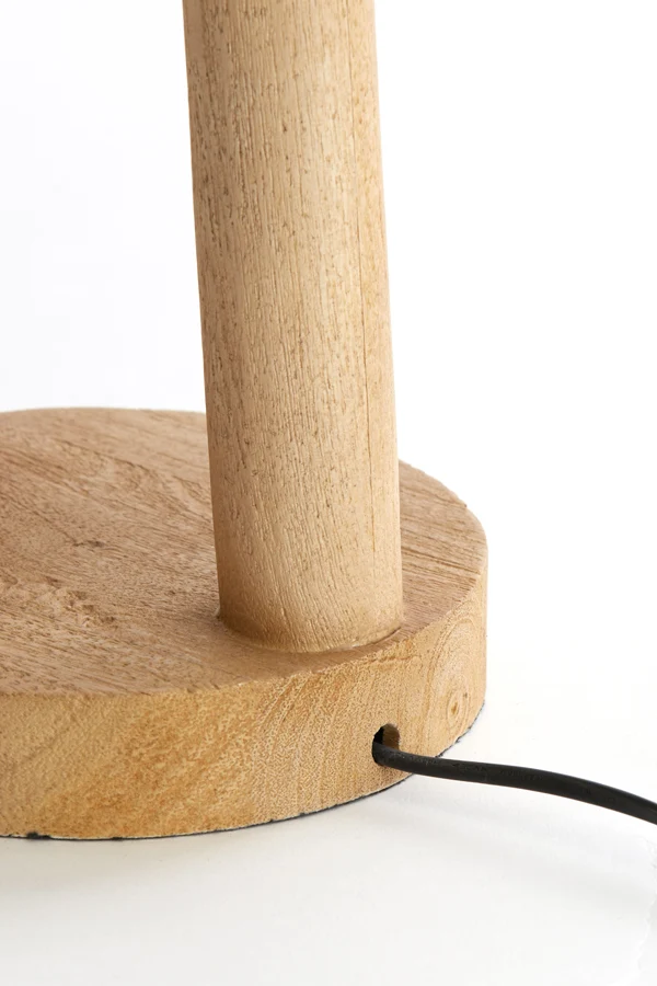Lamp base 20x55 cm XITTA wood matt natural