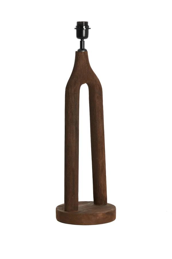 Lamp base 20x55 cm XITTA wood matt dark brown