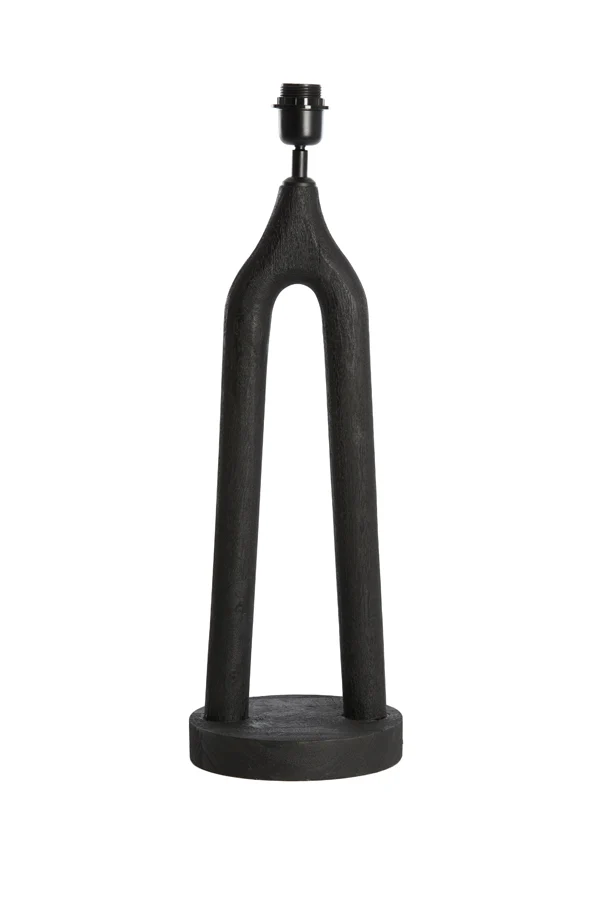Lamp base 20x55 cm XITTA wood matt black