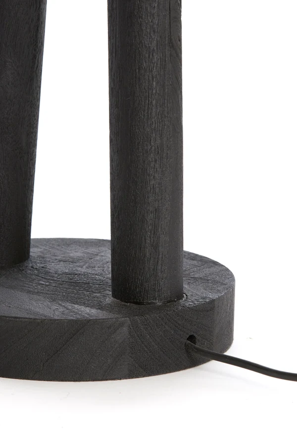 Lamp base 20x55 cm XITTA wood matt black