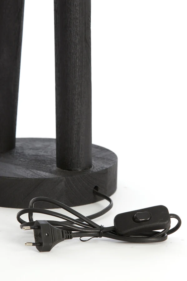 Lamp base 20x55 cm XITTA wood matt black