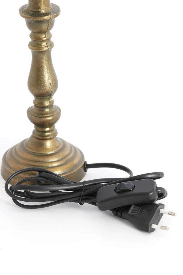 Lamp base 9x22 cm HELGA raw antique bronze