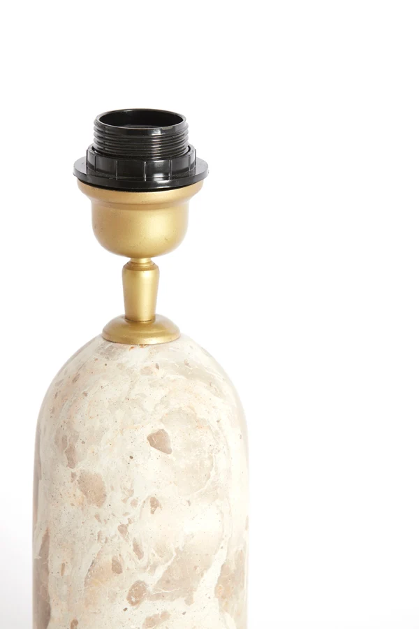 Lamp base 9x18 cm MALIKI marble sand