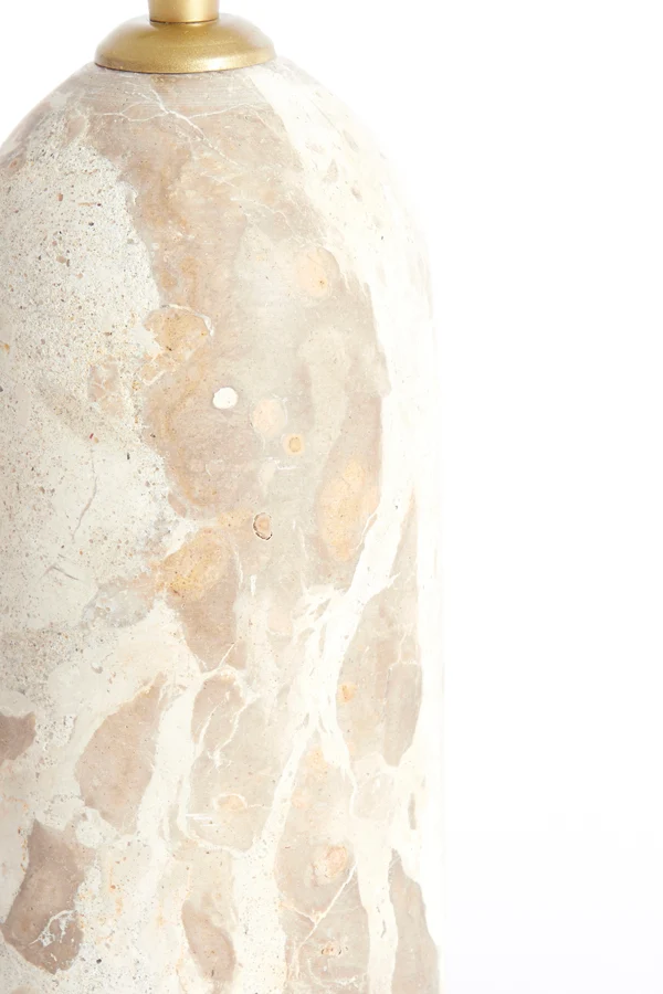 Lamp base 9x18 cm MALIKI marble sand