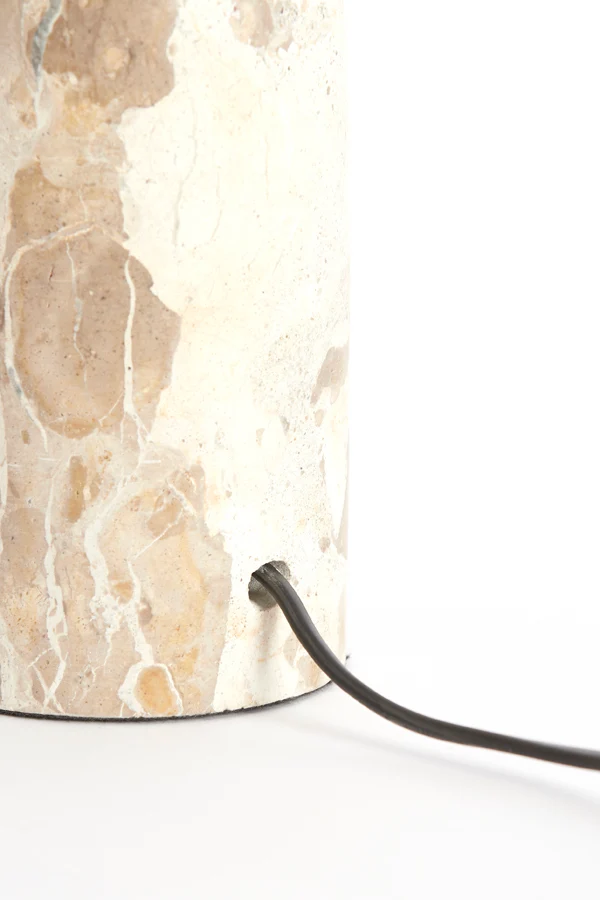 Lamp base 9x18 cm MALIKI marble sand