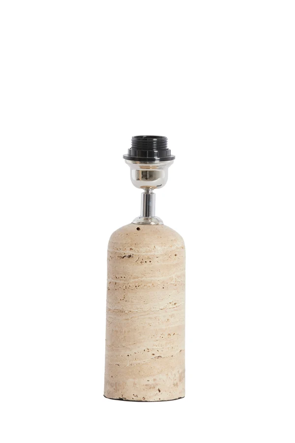 Lamp base 9x18 cm MALAKAI travertine sand