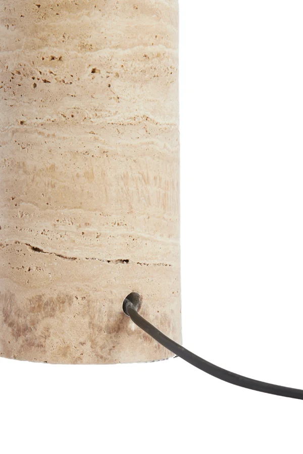Lamp base 9x18 cm MALAKAI travertine sand