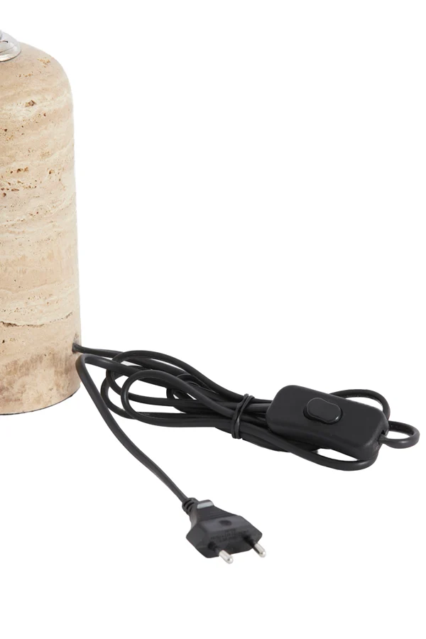 Lamp base 9x18 cm MALAKAI travertine sand