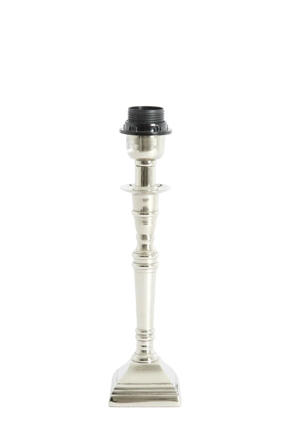 Lamp base 8x8x25 cm DELHI nickel