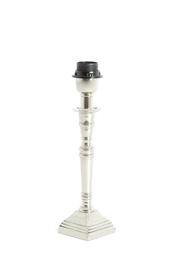 Lamp base 8x8x25 cm DELHI nickel