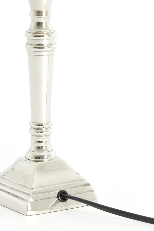 Lamp base 8x8x25 cm DELHI nickel