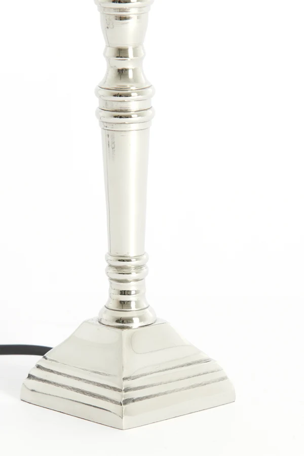Lamp base 8x8x25 cm DELHI nickel