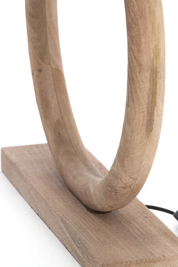 Lamp base 51x13x54 cm NUBIA wood matt natural