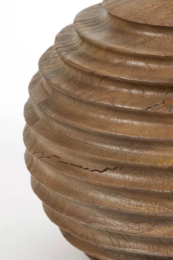 Lamp base 29x38 cm RENZO wood matt brown