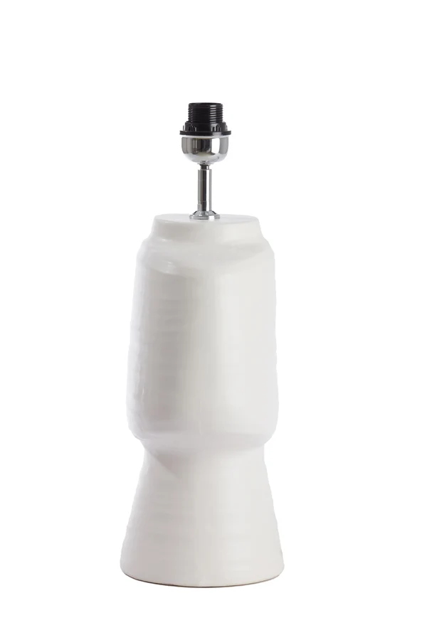 Lamp base 29,5x18,5x49 cm GANDORO ceramics matt cream