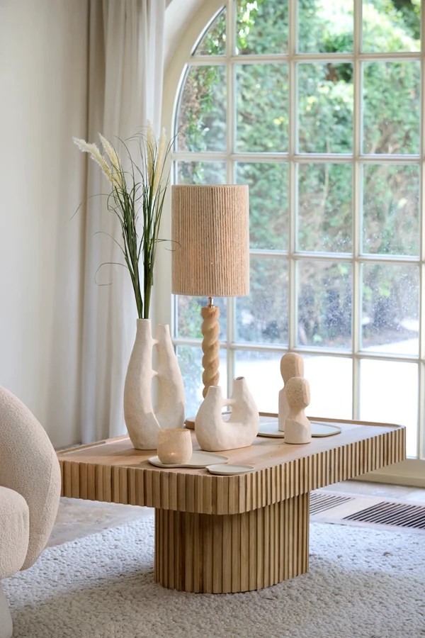 Lamp base 15x45 cm NANNO wood matt natural