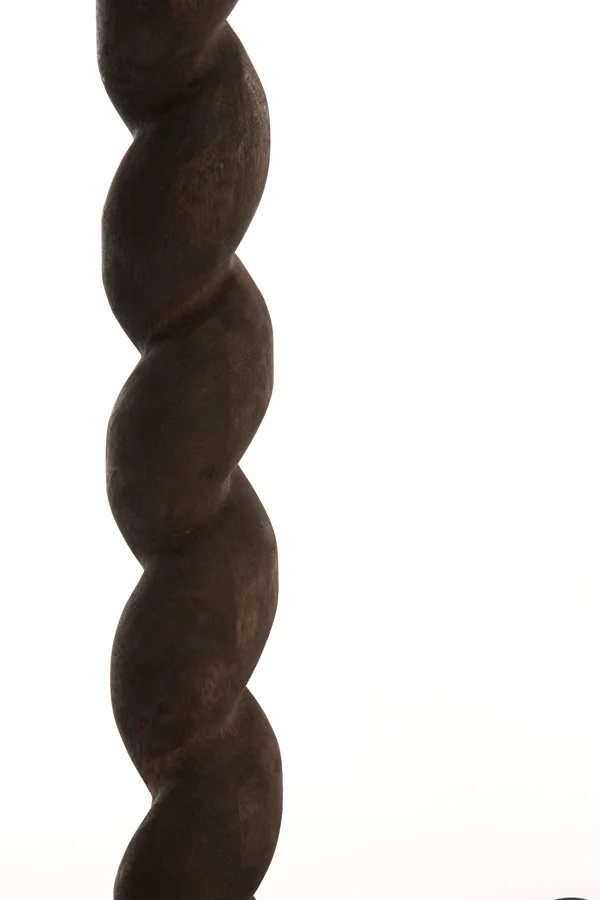 Lamp base 15x45 cm NANNO wood matt grey-brown