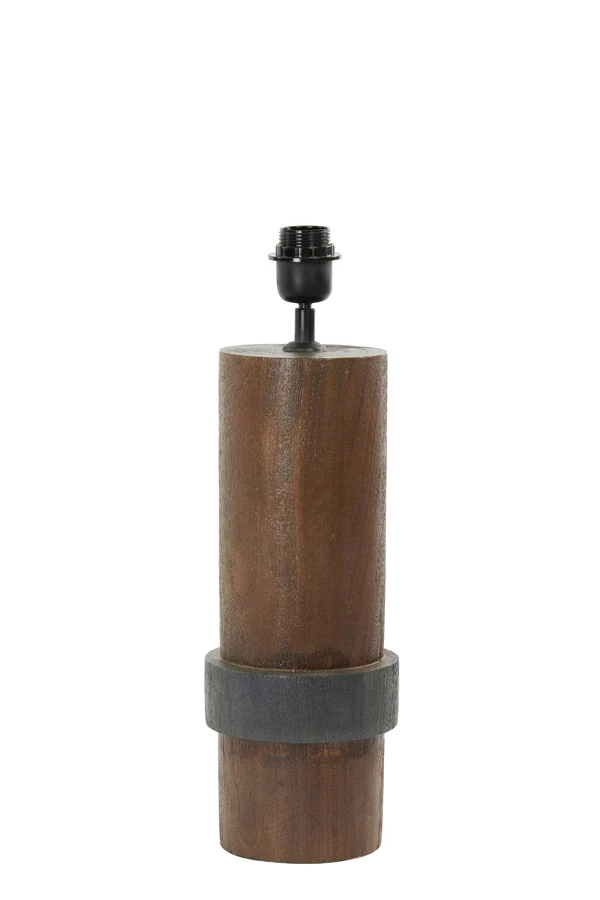 Lamp base 15x45 cm MANILLA wood matt russet