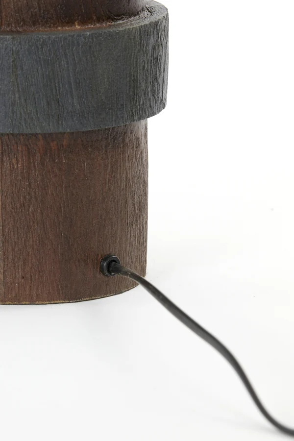 Lamp base 15x45 cm MANILLA wood matt russet