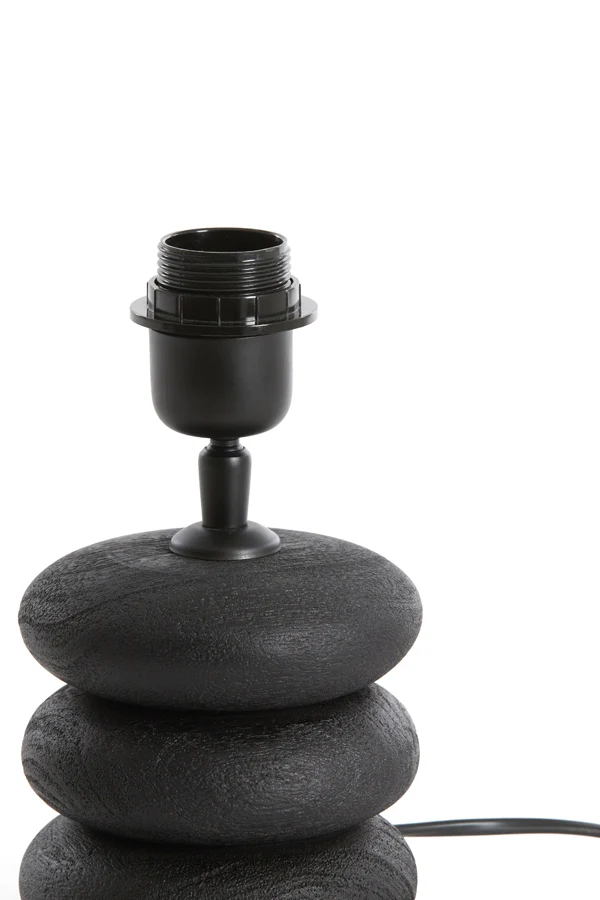 Lamp base 12x12 cm BUDONGO wood black