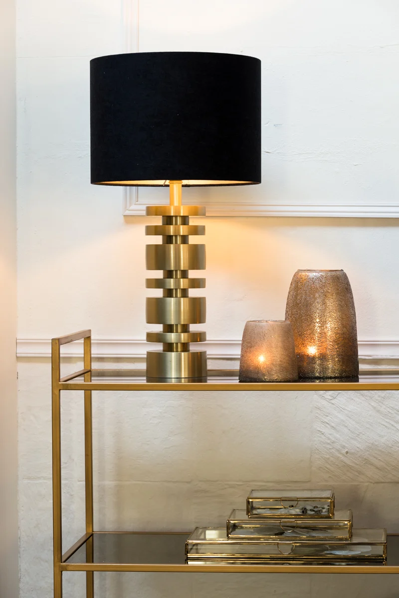 Lamp base 12,5x40 cm DESLEY matt gold