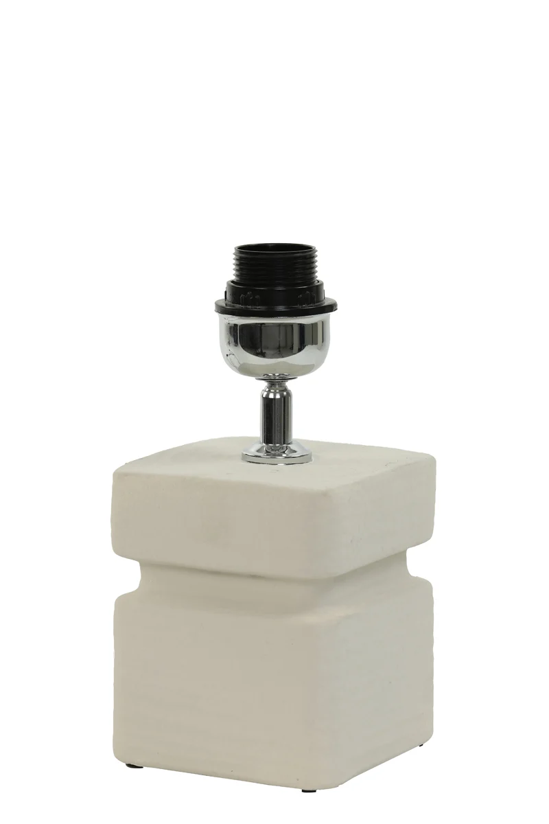 Lamp base 12,5x12,5x24,5 cm AMTA ceramics cream