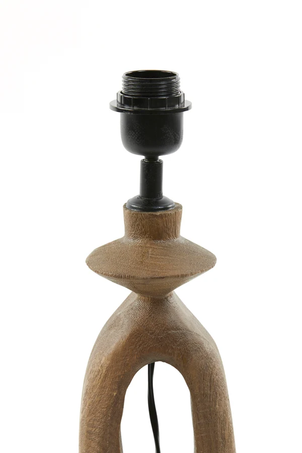 Lamp base 11x9x45 cm DJANGO wood matt brown