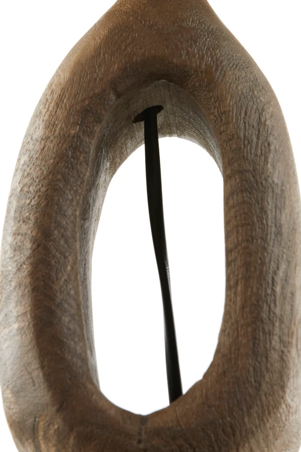 Lamp base 11x9x45 cm DJANGO wood matt brown