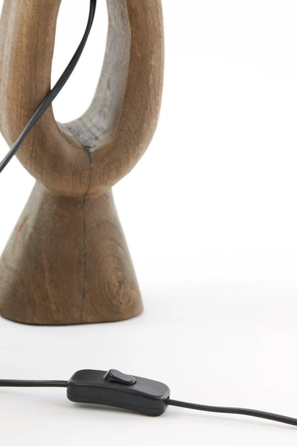 Lamp base 11x9x45 cm DJANGO wood matt brown