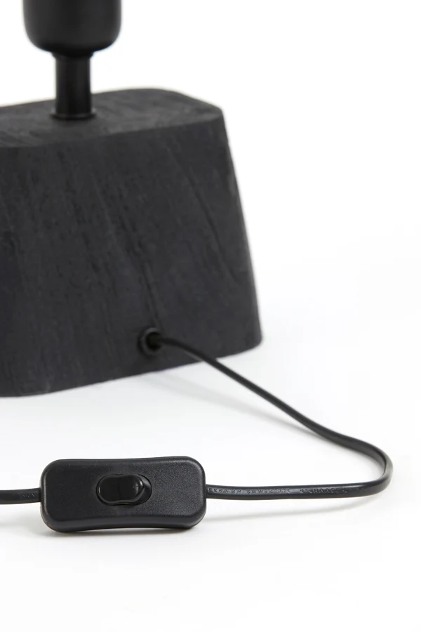 Lamp base 11x9x19 cm KARDAN wood matt black