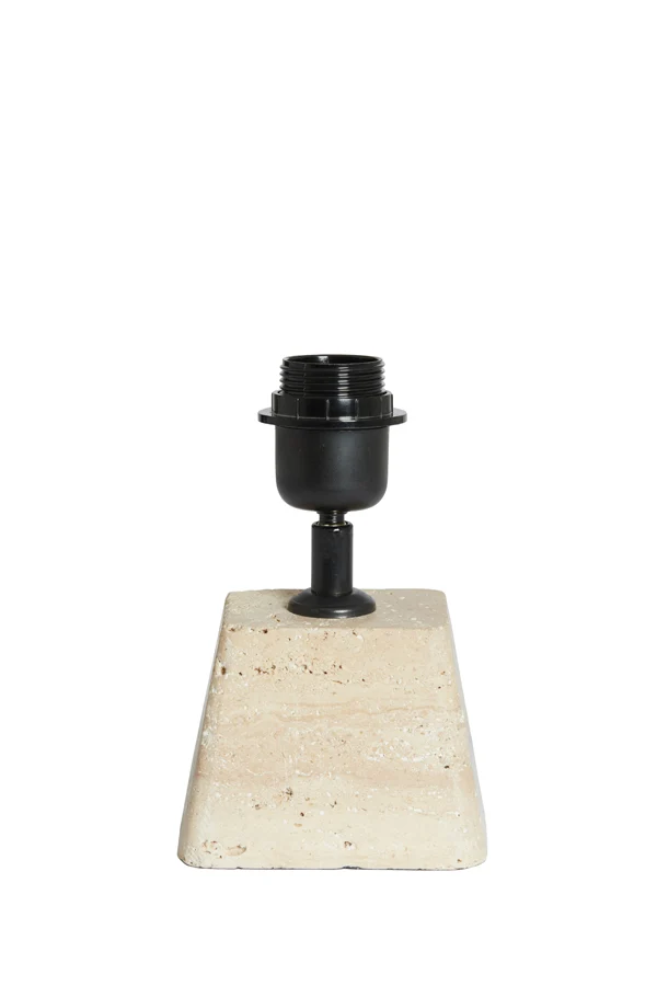 Lamp base 11x9x19 cm KARDAN travertine sand